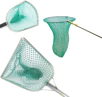 Fishing Net Replacement Netting Fishing Landing Net Replacement Net for Freshwater Saltwater Fishing Green 6 Sizes - Image 3