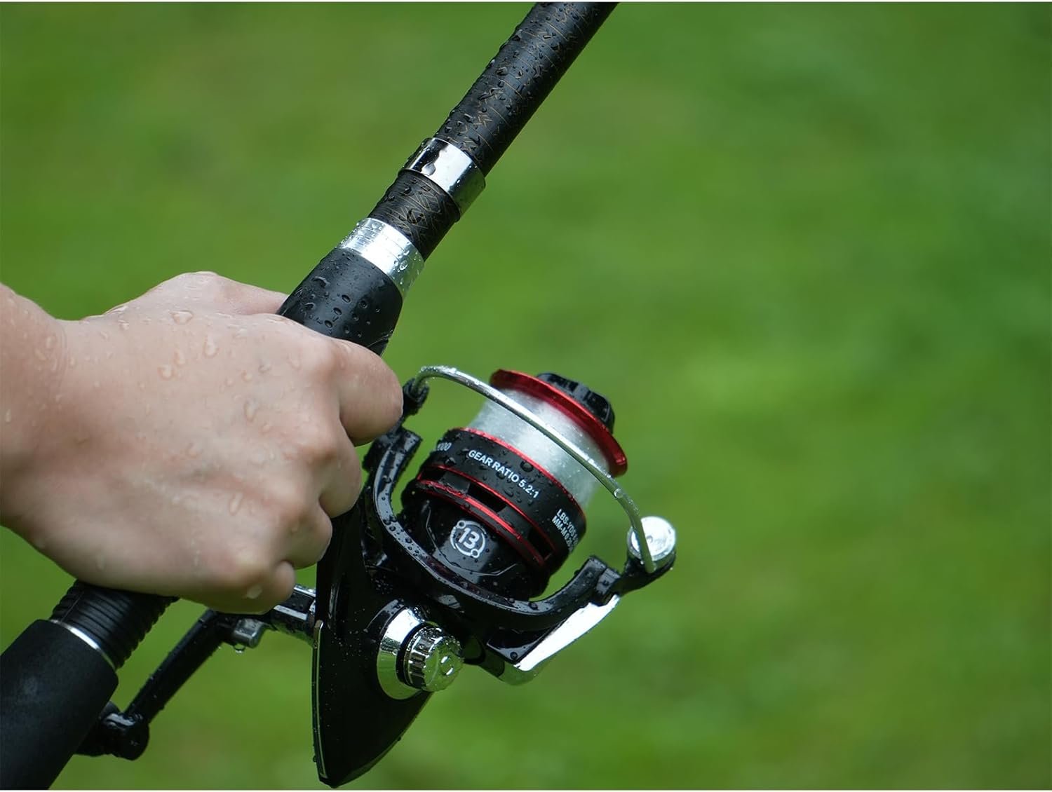 Fishing Pole Combo Set,2.1m/6.89ft 2PCS Collapsible Rods 2PCS Spinning Reels Lures Set Carrier Bag Carbon Fiber Telescopic Fishing Rods Sea Saltwater Freshwater Kit Fishing Rod Reel Combos - Image 4