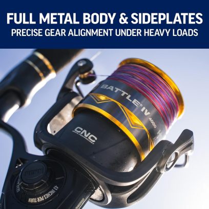 PENN Battle IV Spinning Reel and Fishing Rod Combo - Image 3